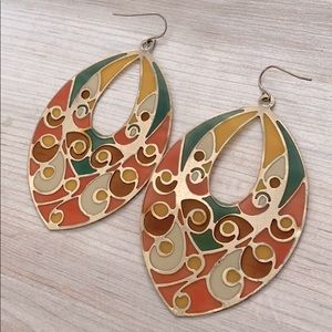 ❤️ Gold Multicolor Earrings